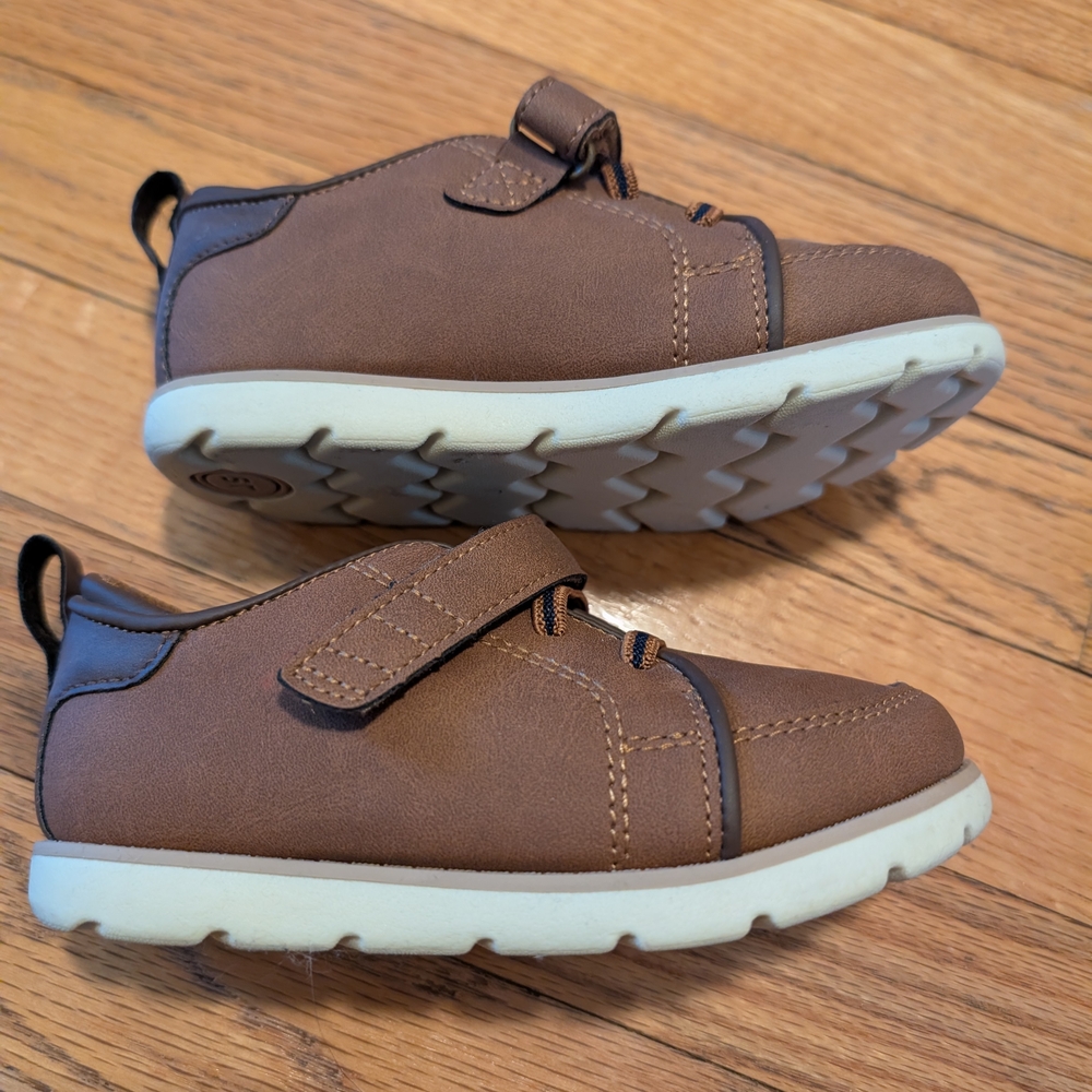 Stride Rite Brown Boys' Velcro Sneakers - Picture 3 of 4